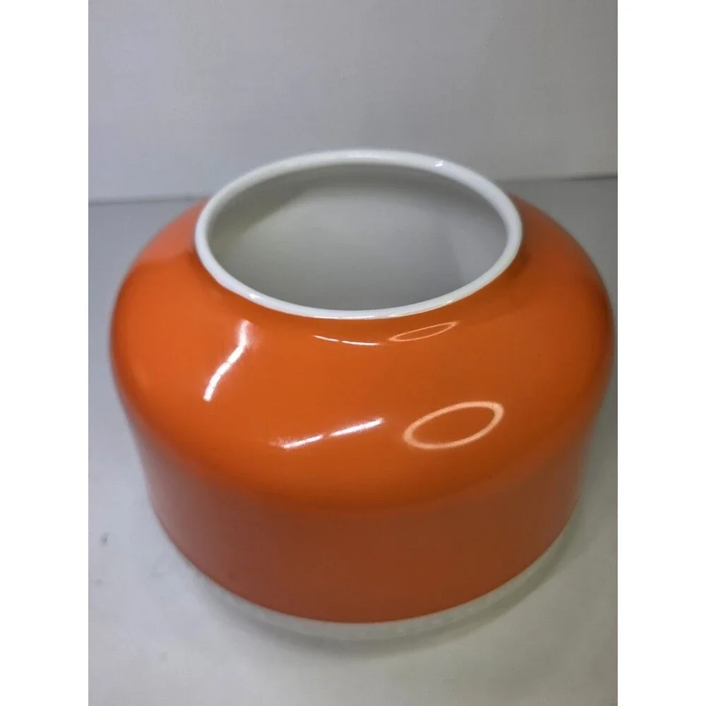 Hemingway Design for Royal Doulton Round Rose Vase Orange & White 6
